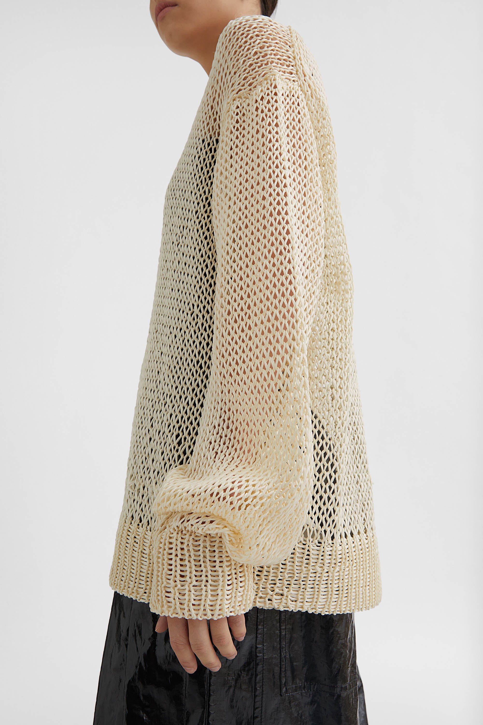 Silk Crew-Neck Sweater