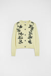 Wool Blend Embroidered Cardigan