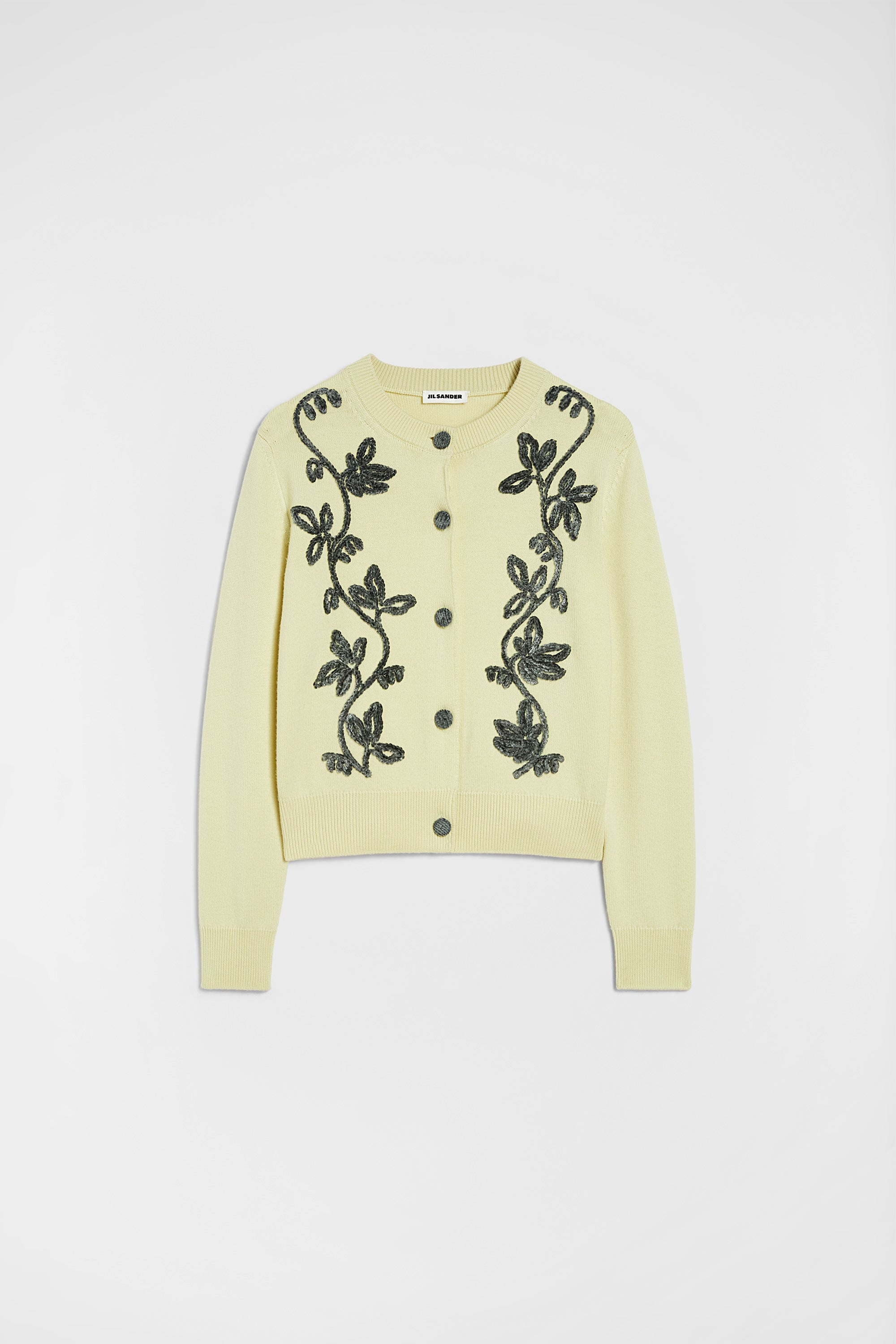 jil sander wool blend embroidered cardigan for women