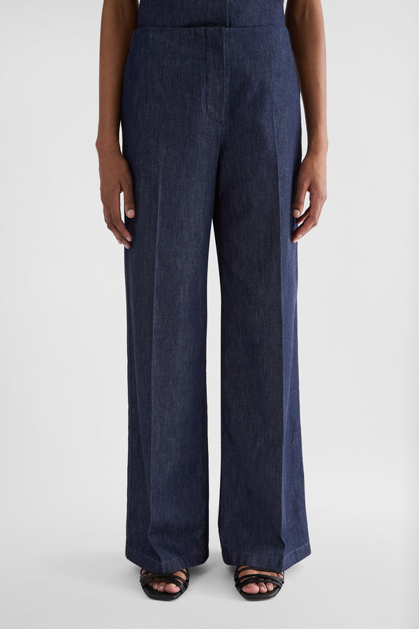 جيل ساندر cotton chambray trousers لـ النساء