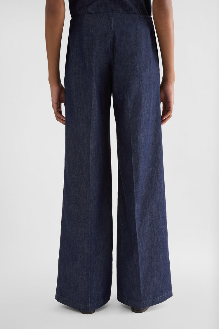 جيل ساندر cotton chambray trousers لـ النساء