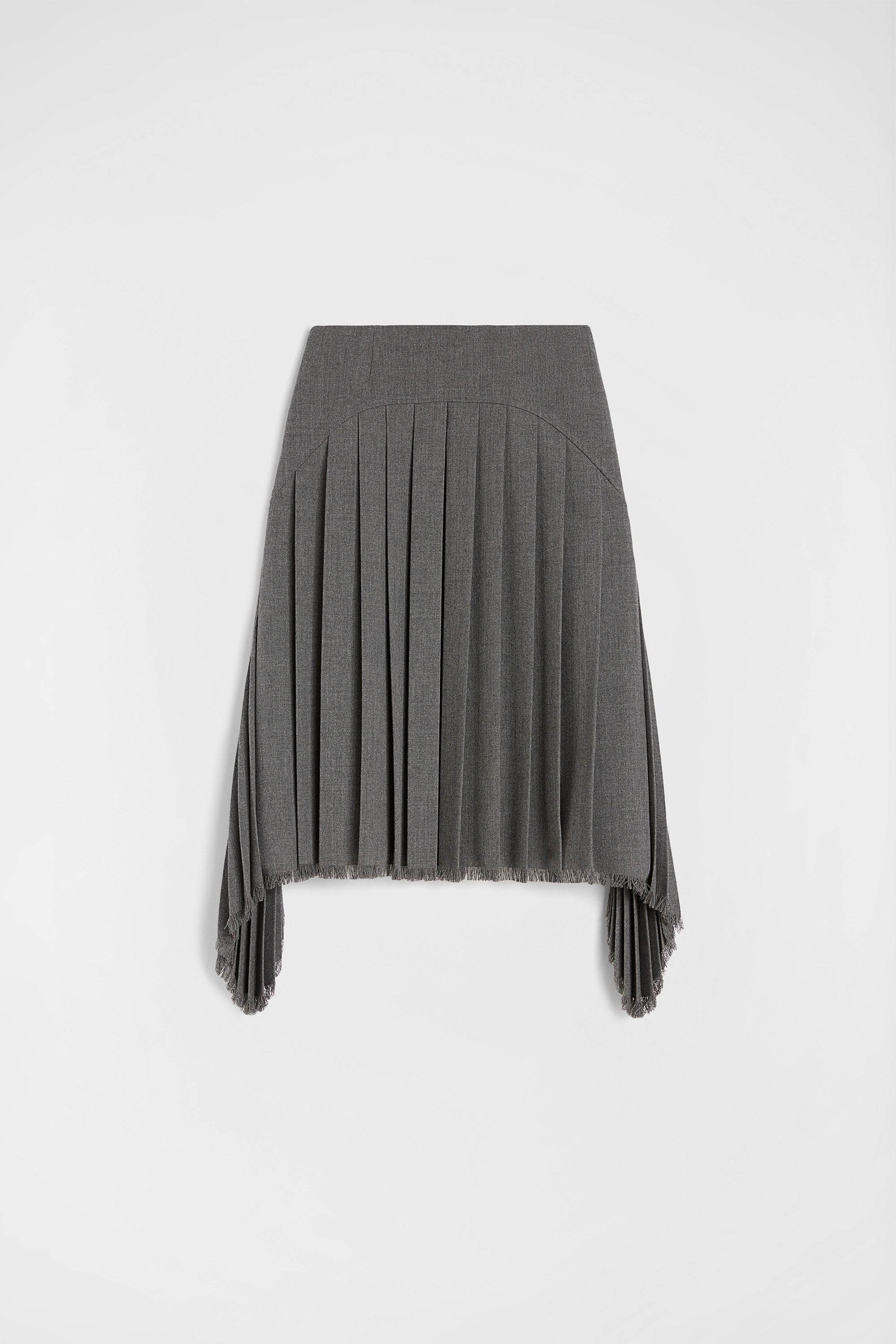 جيل ساندر تنورة من قماش الصوف مطوي لـ النساء