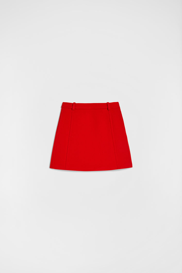jil sander wool chevron mini skirt for women