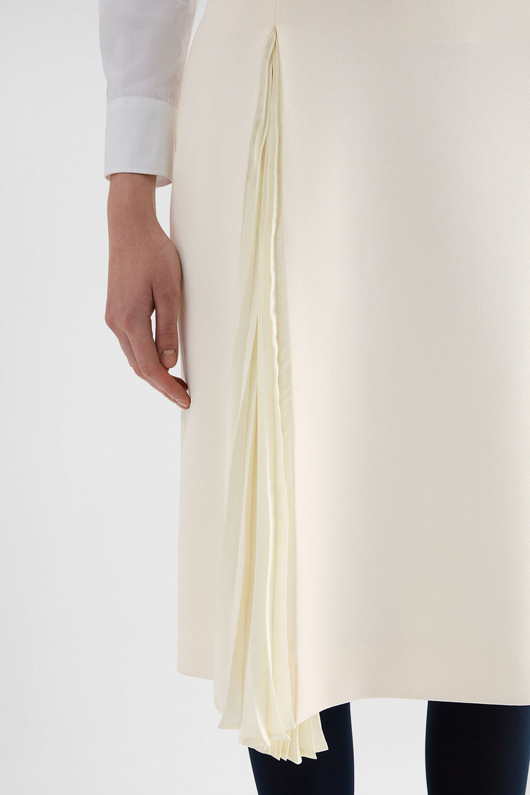 جيل ساندر wool sablé pleated skirt لـ النساء