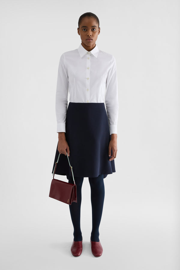 jil sander wool sablé skirt for women