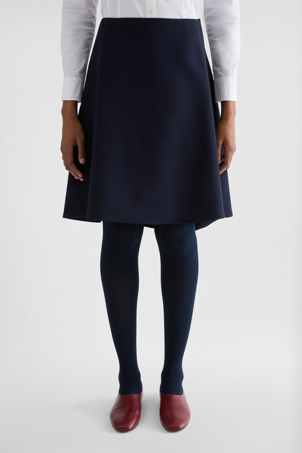 jil sander wool sablé skirt for women