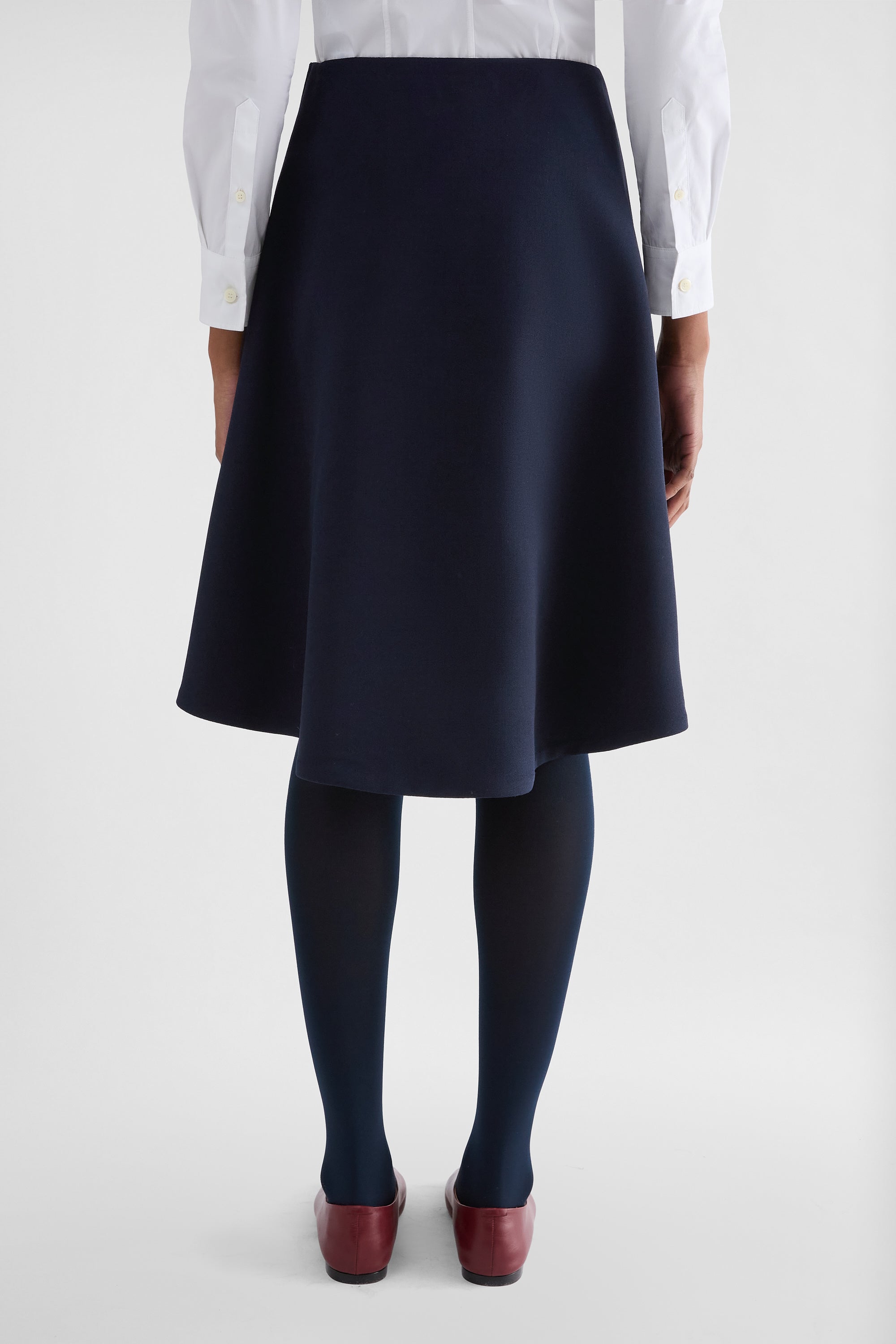 jil sander wool sablé skirt for women
