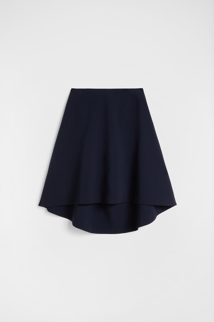jil sander wool sablé skirt for women
