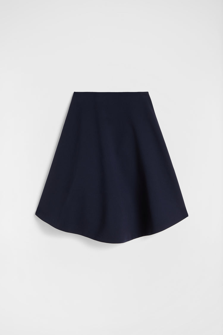 jil sander wool sablé skirt for women