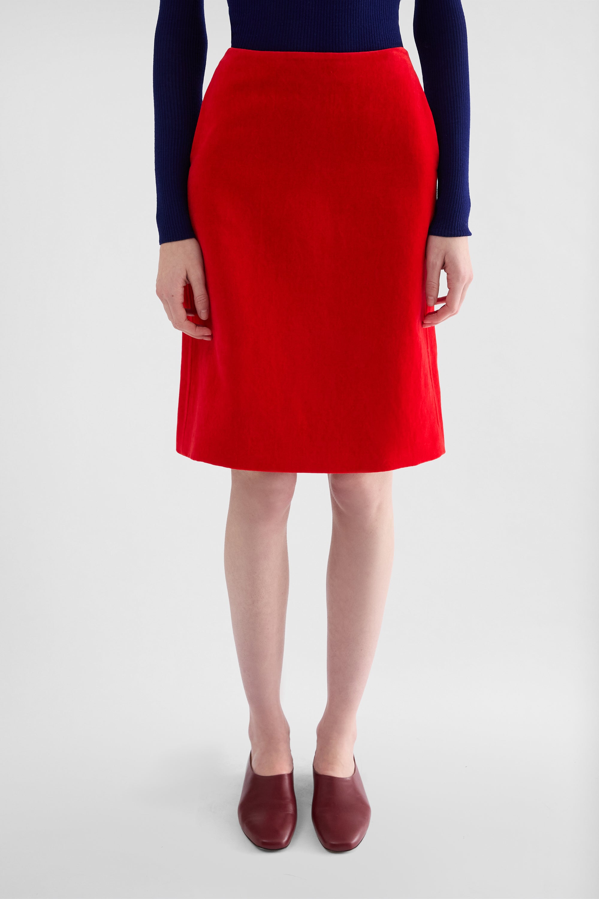 jil sander velvet skirt for women