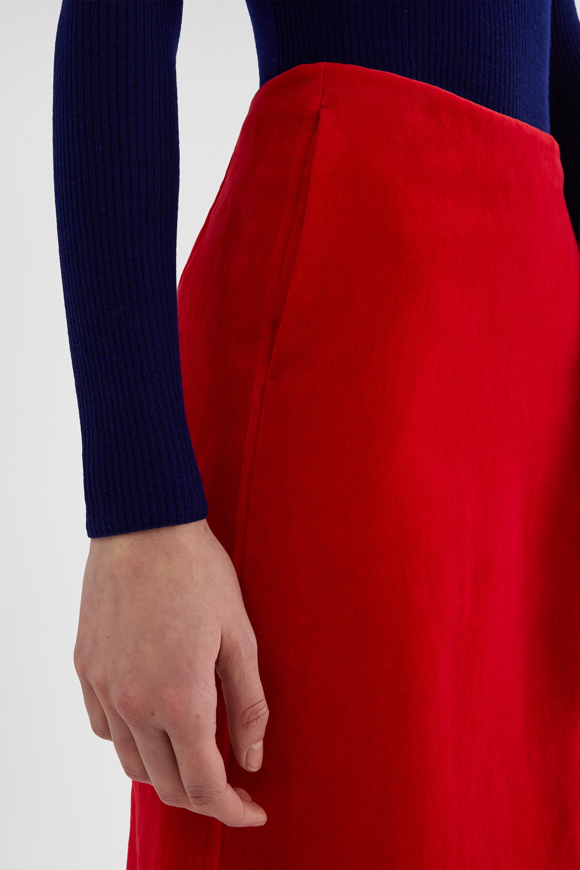 jil sander velvet skirt for women