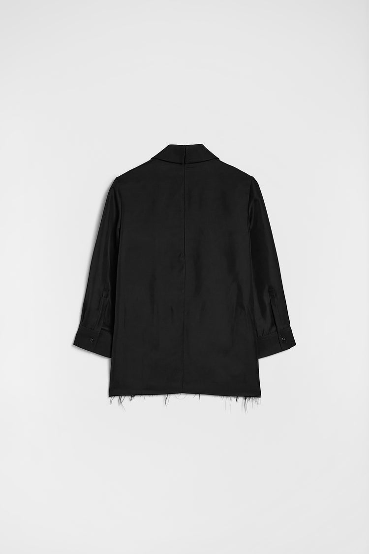 jil sander wool gabardine shirt for women