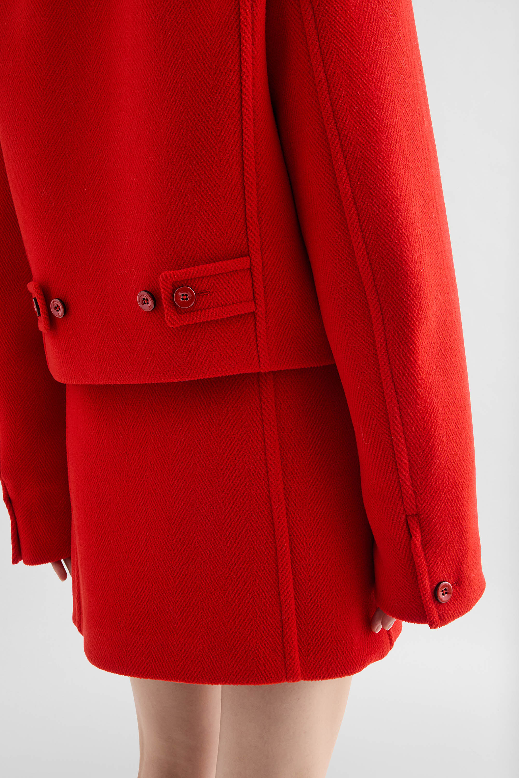jil sander wool chevron jacket for women