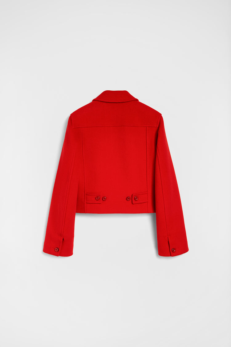 jil sander wool chevron jacket for women