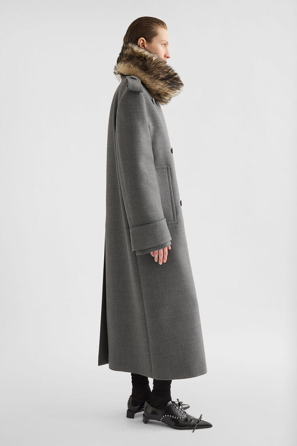 Wool Gabardine Coat