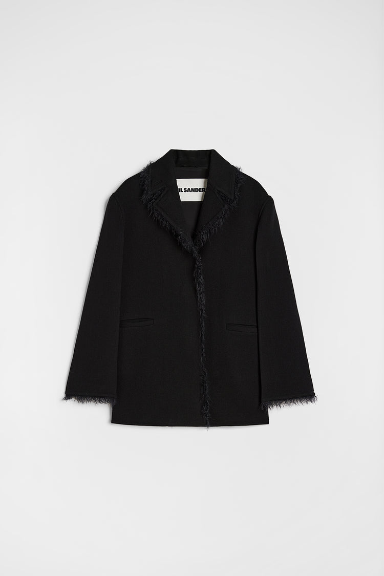 jil sander wool gabardine caban for women