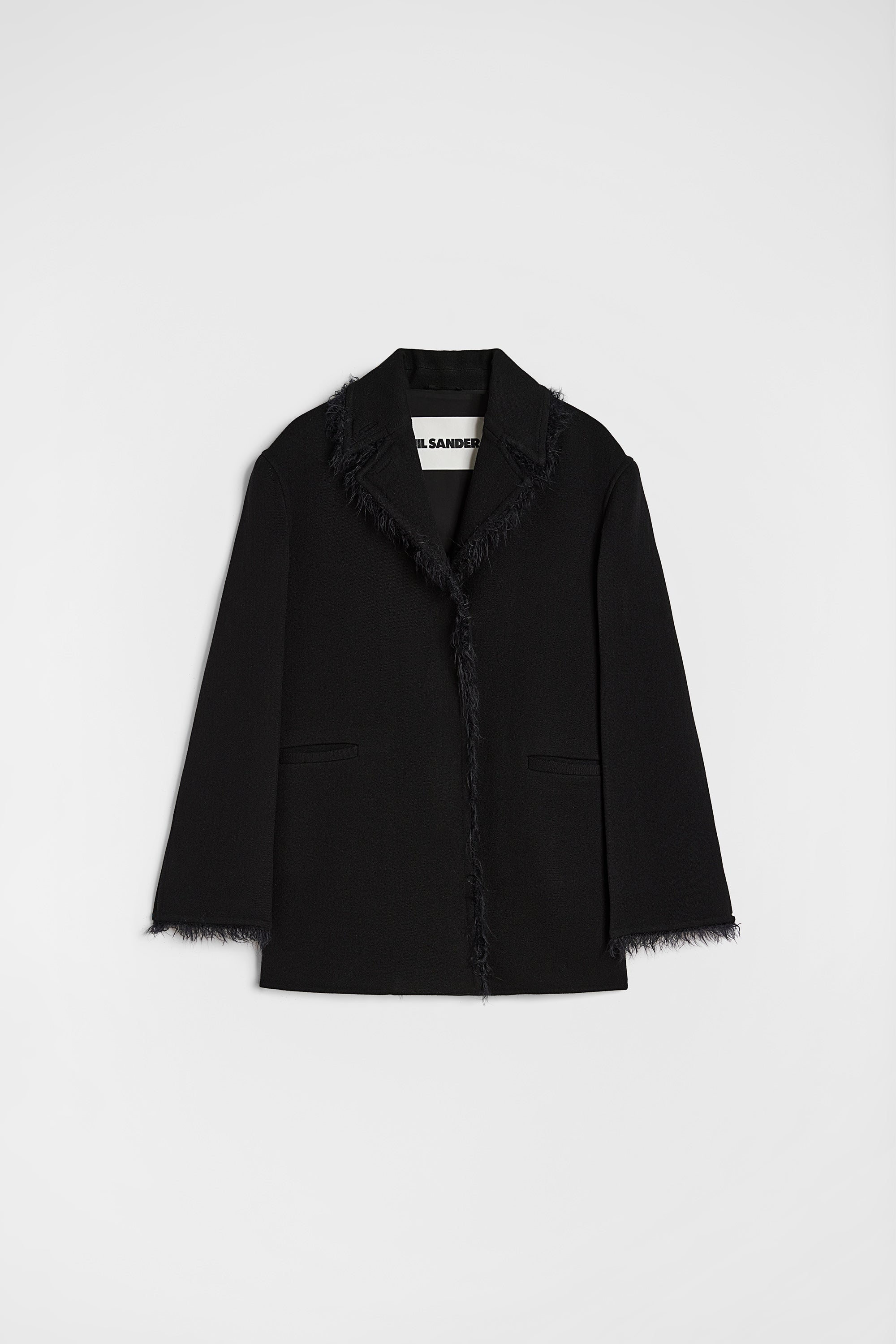 jil sander wool gabardine caban for women