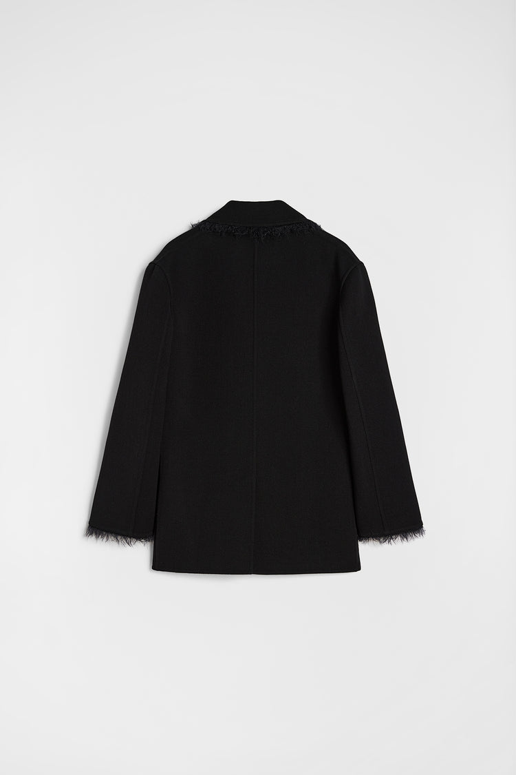 jil sander wool gabardine caban for women