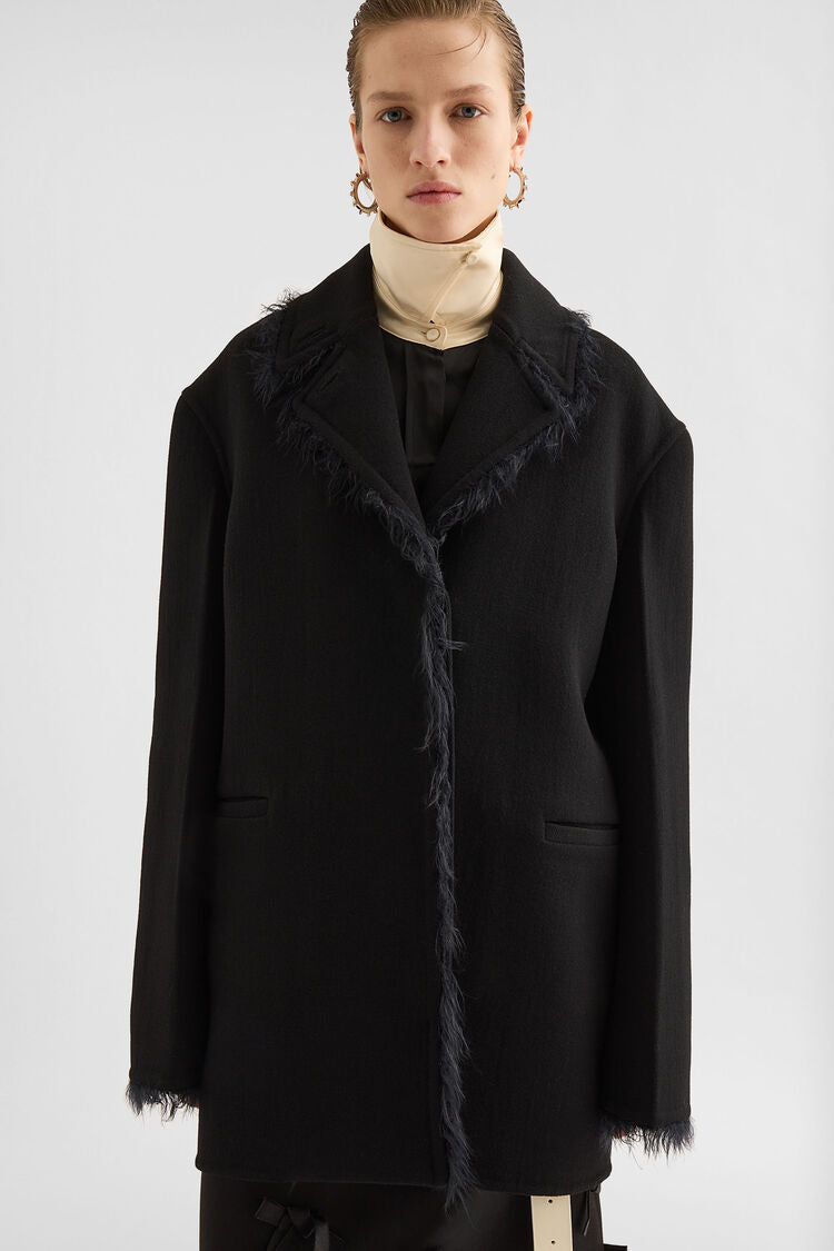 Wool Gabardine Caban