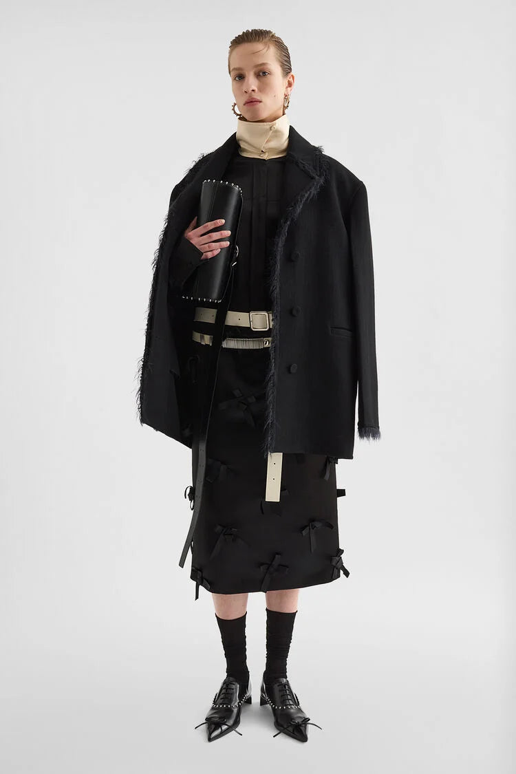 Wool Gabardine Caban