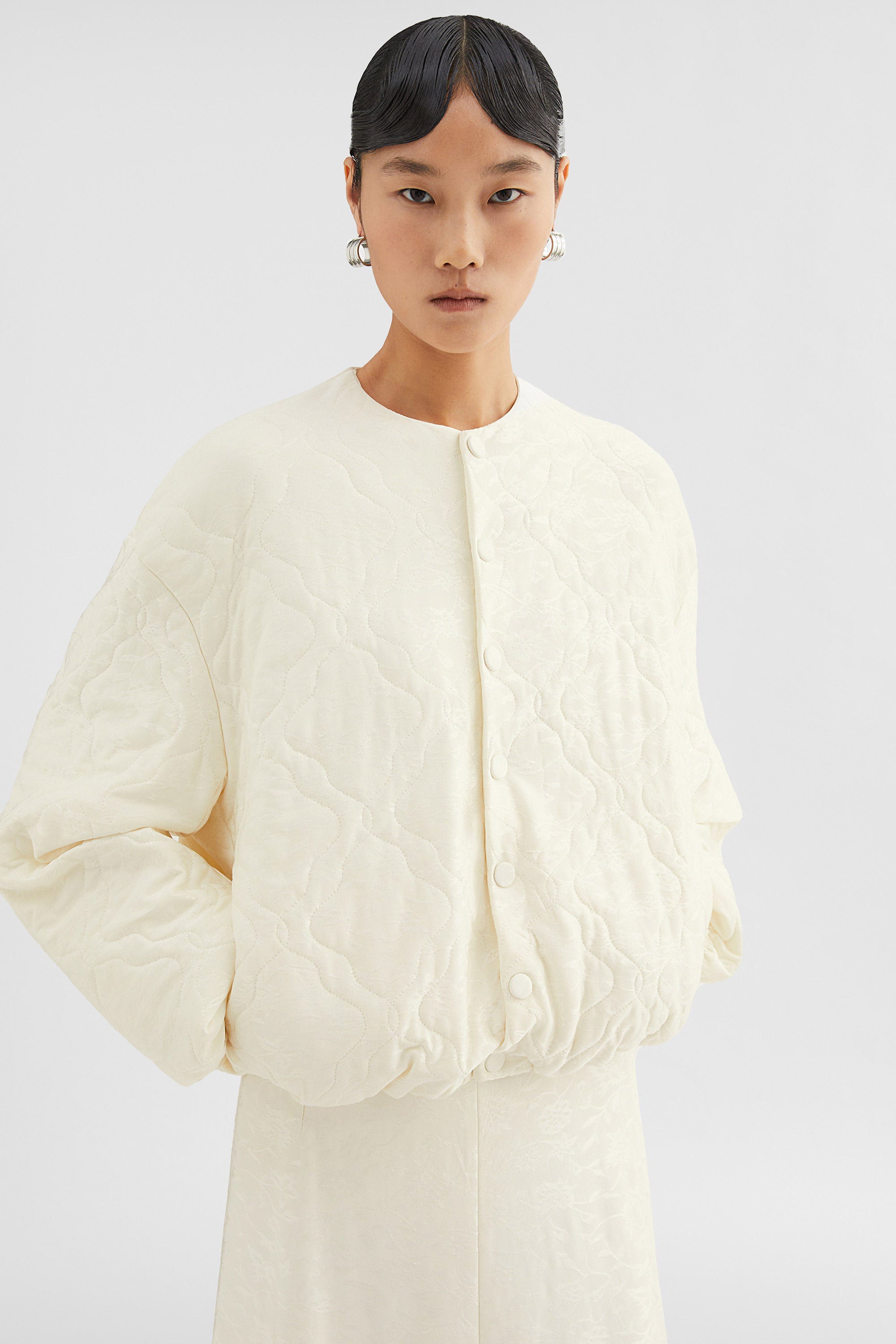 jil sander jacquard bomber jacket for women