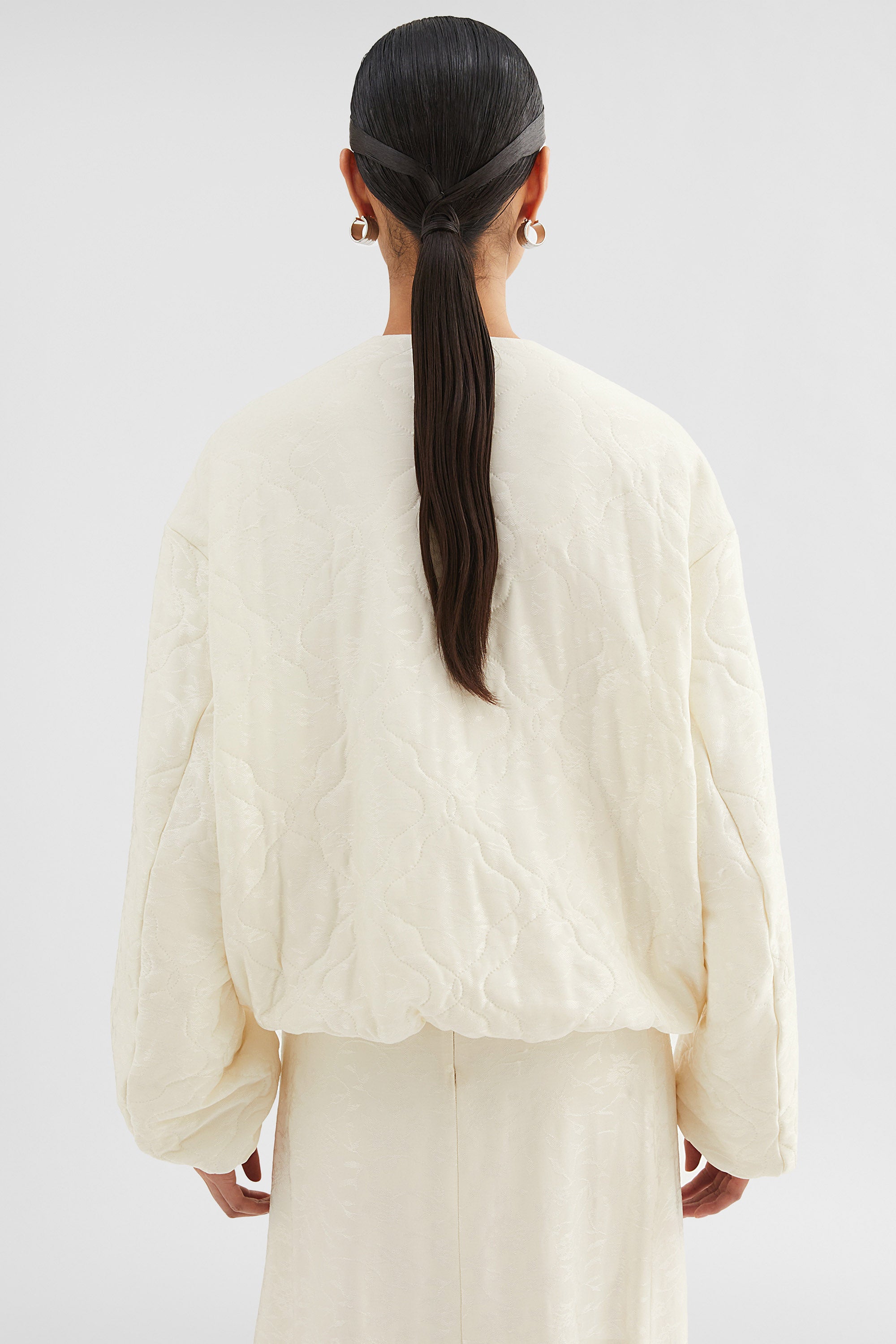 jil sander jacquard bomber jacket for women