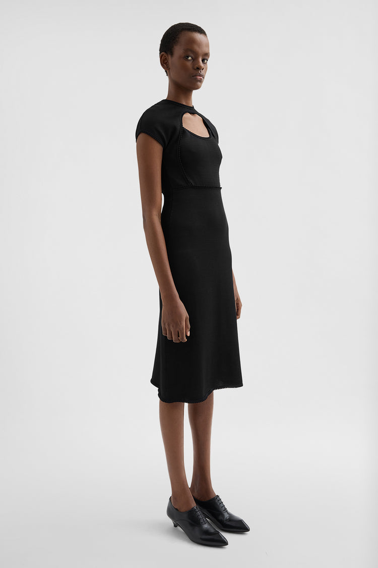 jil sander viscose knit kimono dress for women