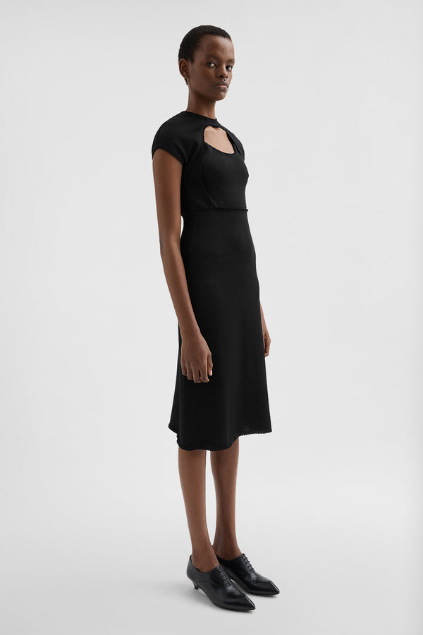 jil sander viscose knit kimono dress for women