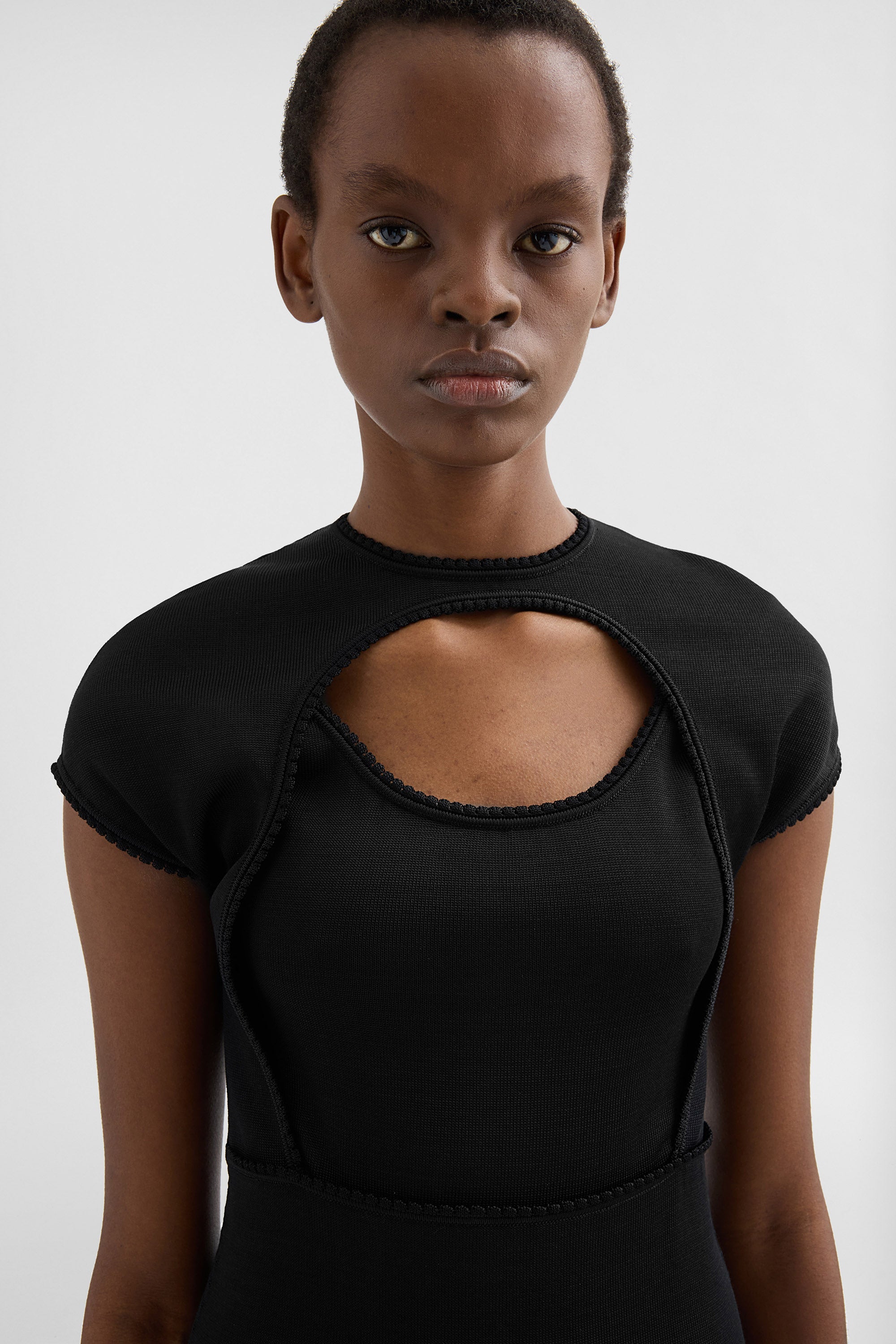 jil sander viscose knit kimono dress for women