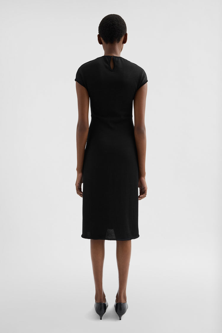 jil sander viscose knit kimono dress for women