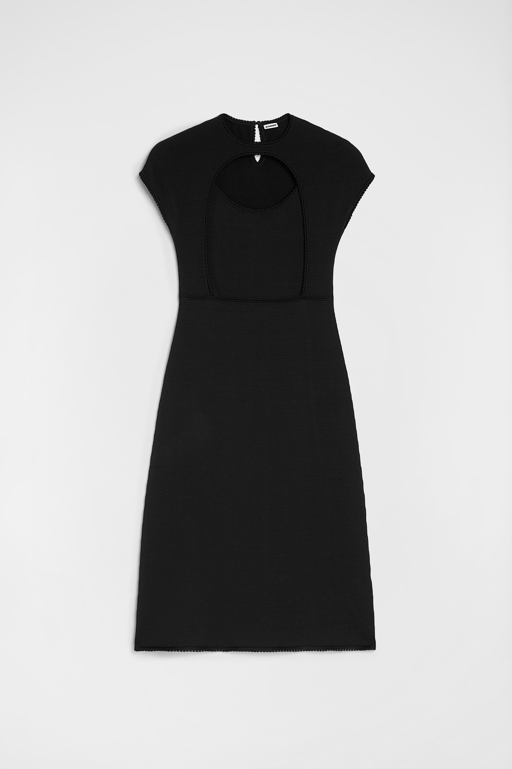 jil sander viscose knit kimono dress for women