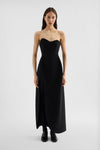 Wool Sablé Bustier Dress
