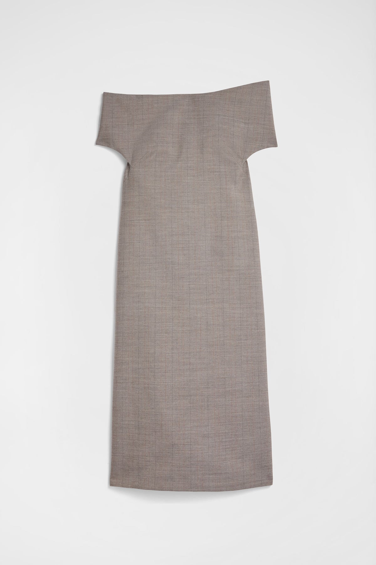 jil sander wool off-the-shoulder dress for women