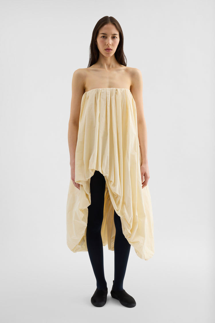 jil sander lightweight taffeta bustier dress for women