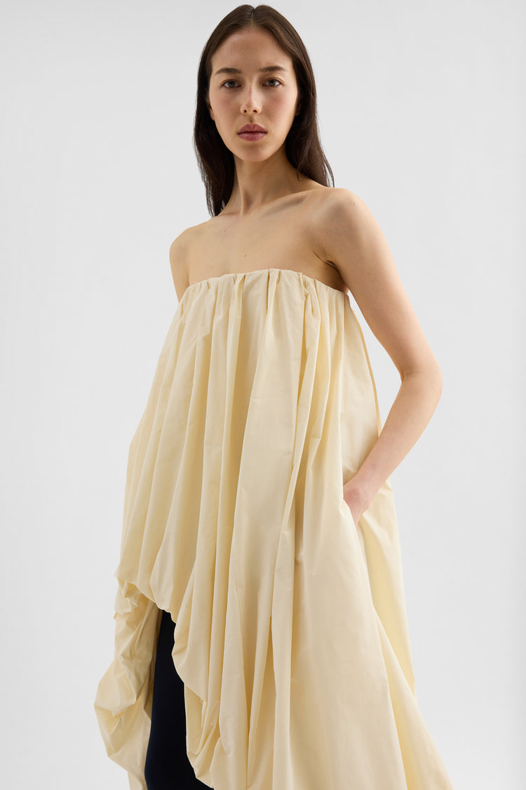 jil sander lightweight taffeta bustier dress for women