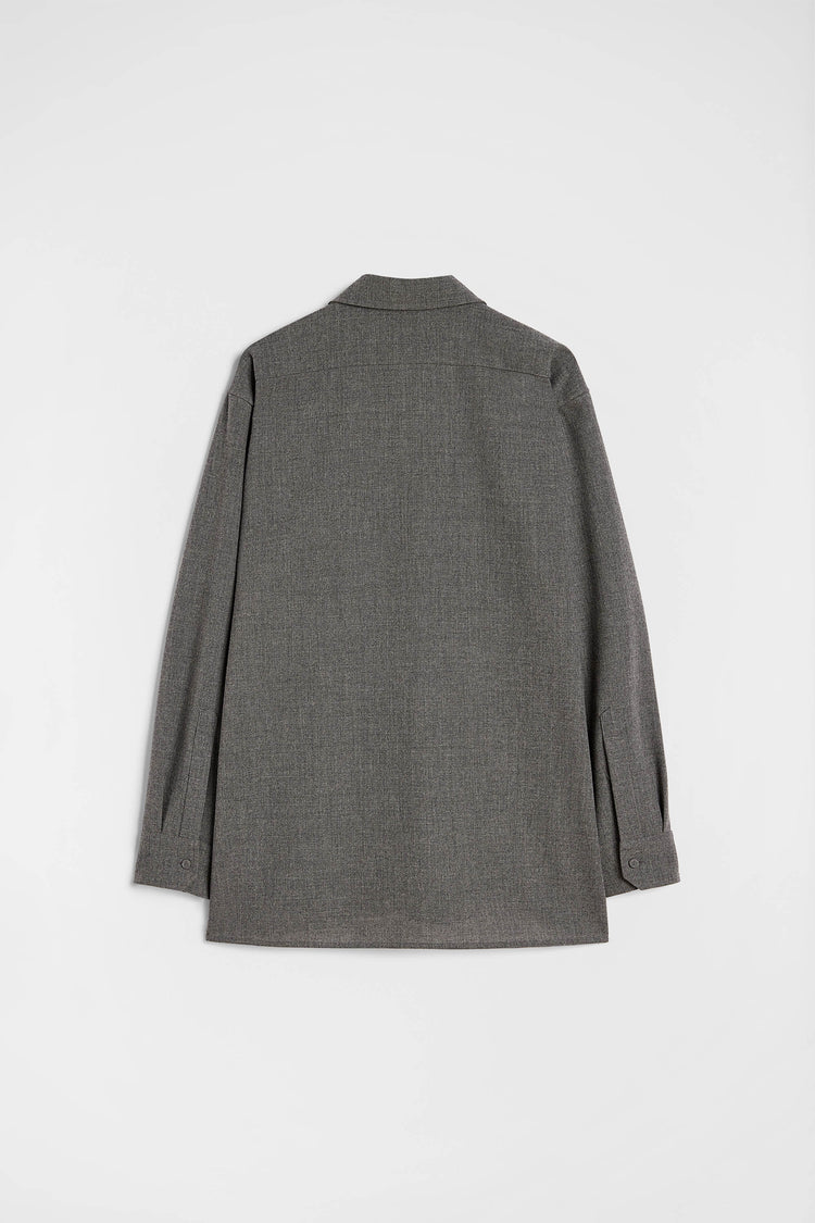 jil sander wool canvas shirt for women