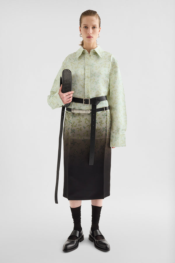 Silk Blend Printed Shirt