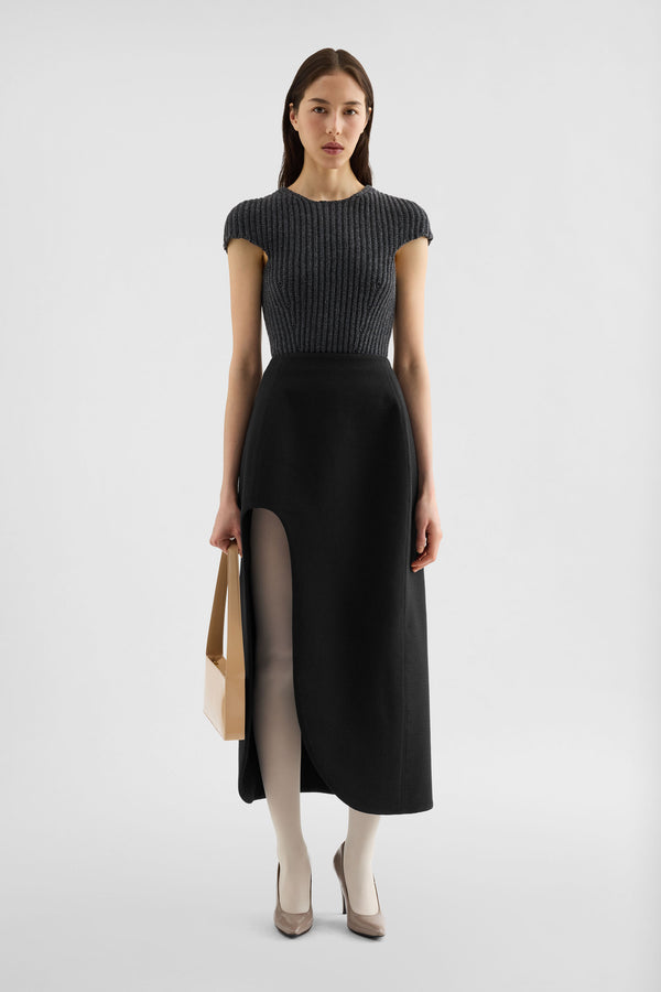 jil sander wool knit top for women