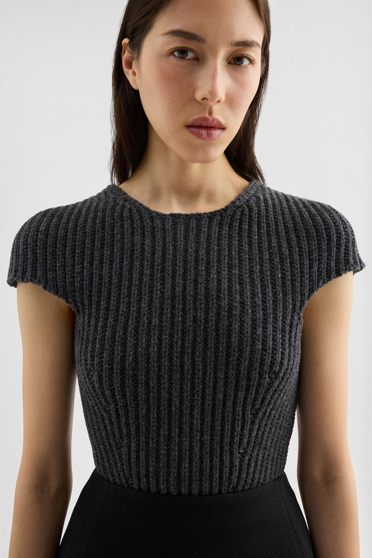 jil sander wool knit top for women