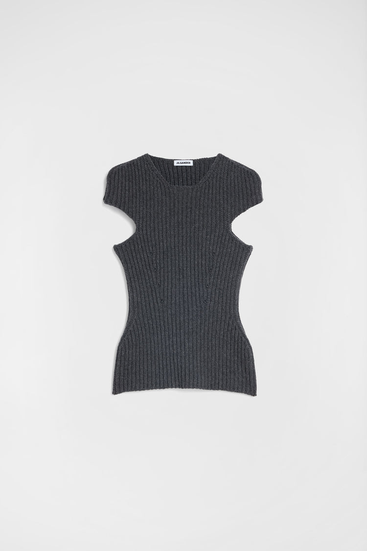jil sander wool knit top for women