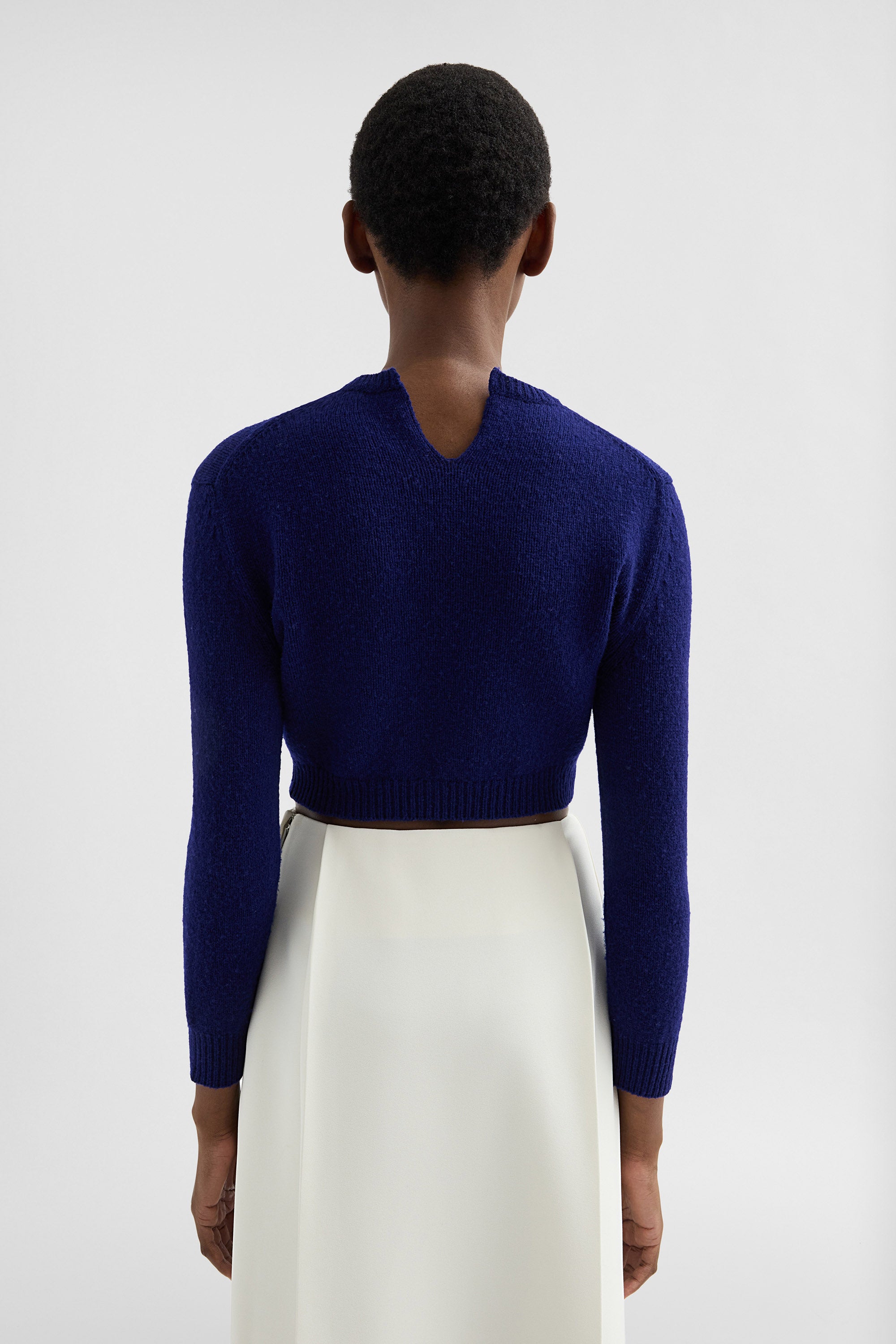 jil sander wool cropped sweater for women