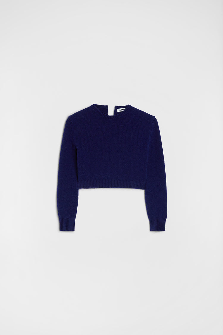 jil sander wool cropped sweater for women