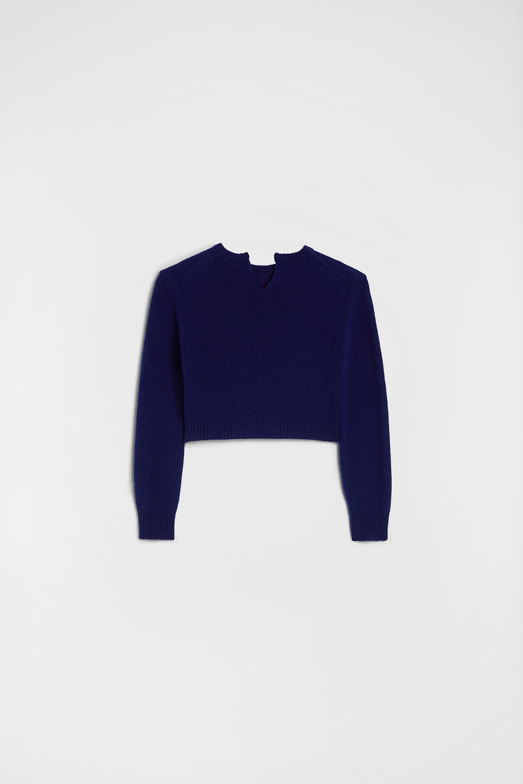 jil sander wool cropped sweater for women