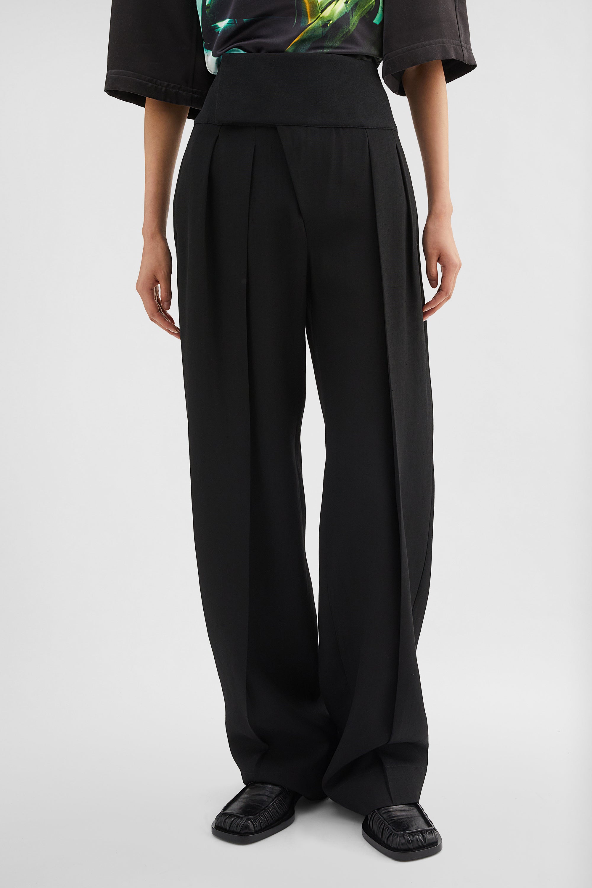 Silk Blend Trousers