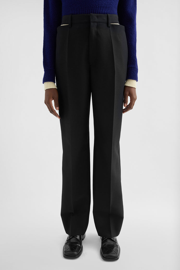 jil sander wool blend trousers for women