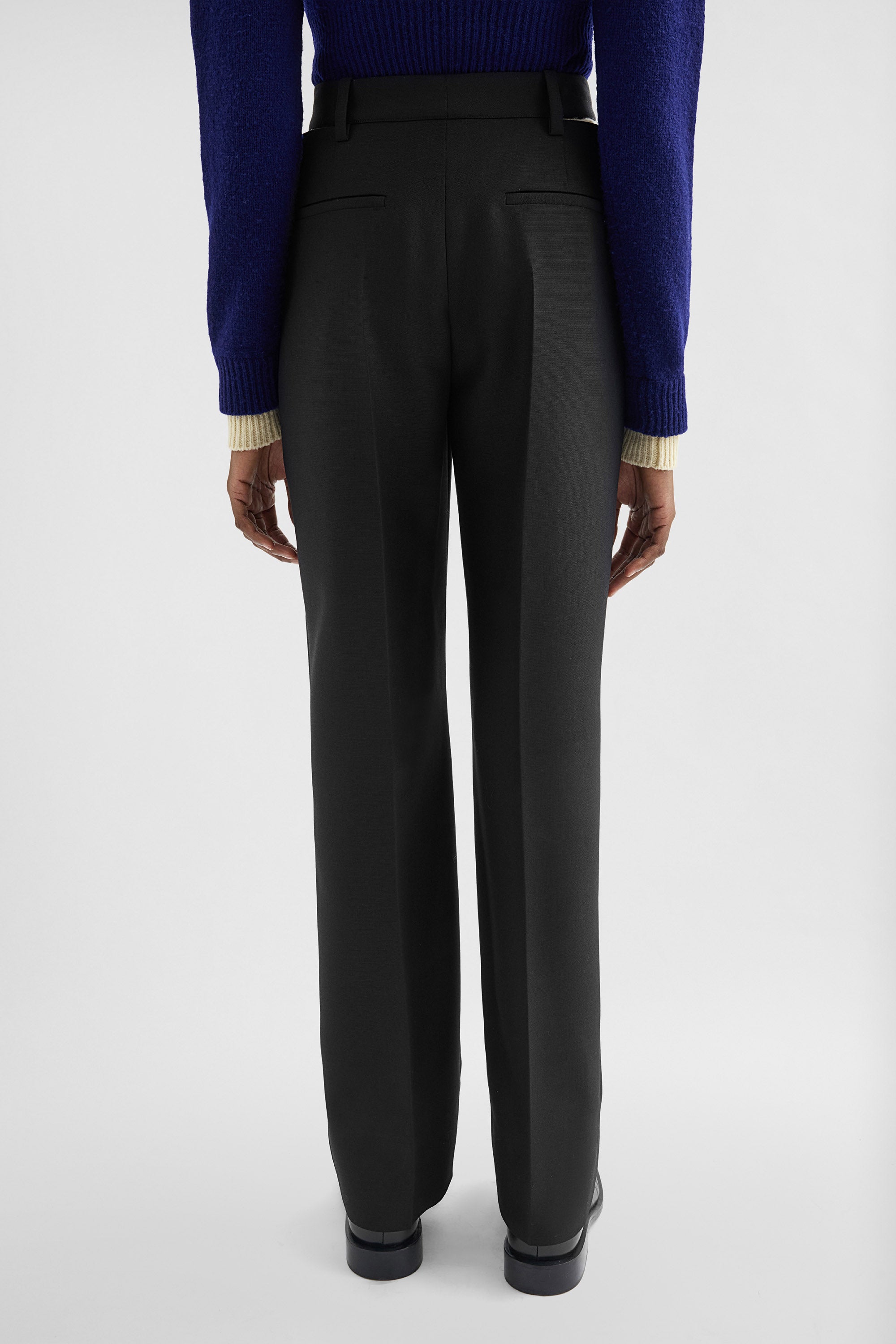 jil sander wool blend trousers for women