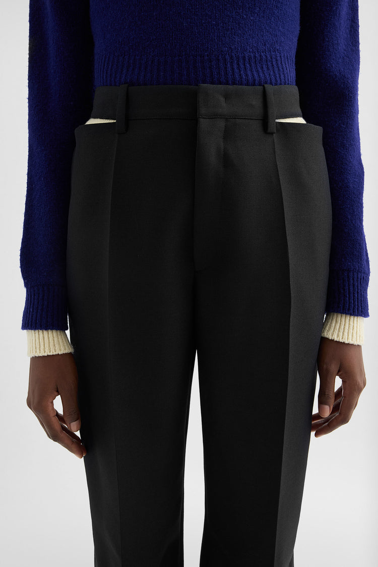 jil sander wool blend trousers for women