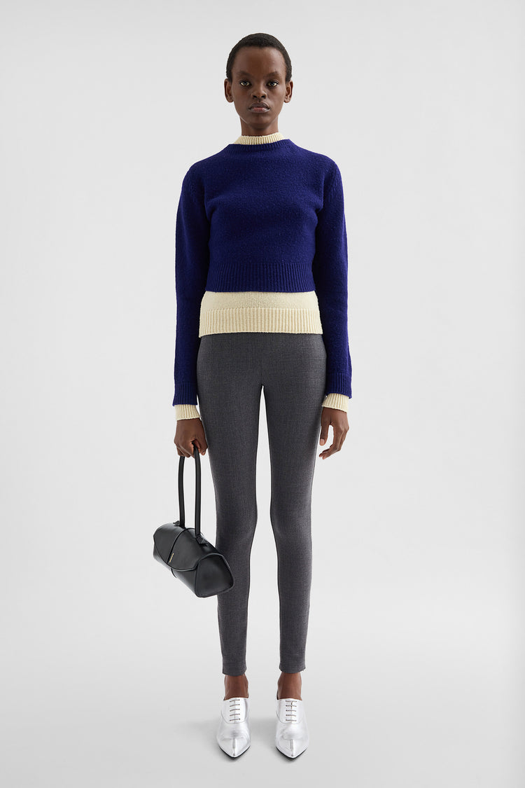 jil sander stretch wool leggings for women