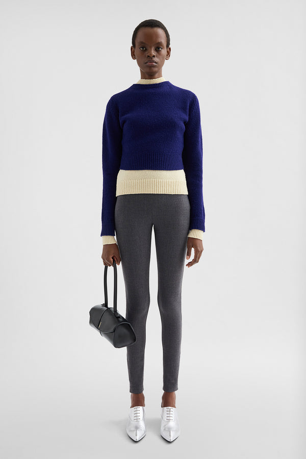 jil sander stretch wool leggings for women