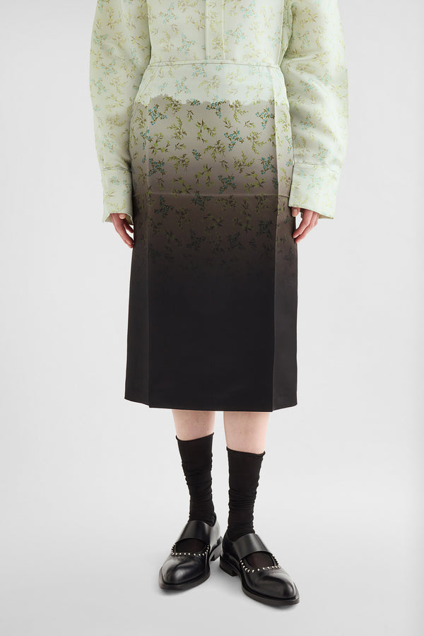 Silk Printed Skirt